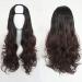 GJBXP Harajuku Fashion Long Wavy Curly Fluffy U-Shaped Wigs Heat Resistant Synthetic Fiber Ombre Mixed Dark Roots Hair for Girls 28inches/ 70cm M G