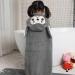 Gukasxi Hooded Baby Towel - Extra Large 140x70 cm, Ultra Soft & Absorbent Bath Towel for Baby Girls and Boys - Gray - Buy Online on SooperMarket.com