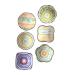 MAGICLULU 6pcs Ceramic Saucer Ceramics Sauces Sushi re-usable