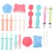 Newborn Grooming Kit - 21Pcs Nasal Aspirator, Gas Reliever, Tweezers, & Medicine Brushes - Lightweight Silicone - Perfect Home Gift - Buy Online on SooperMarket.com