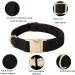 YUDOTE Ultra-Soft Cotton Dog Collar for Small Dogs with Sensitive Skin - Black S (1 Pack) - International Shipping Available - Buy Online on SooperMarket.com