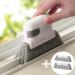 Grey-Window Cleaning Brush Windowsill Groove Deadend Cabinet Crevice Brush with Replace Head Household Cleaning Tools Easy Install - Buy Online on SooperMarket.com