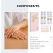 NAILOG Semi Cured Gel Nail Strips - Salon-Quality Long Lasting Nail Stickers - Vintage Print & Silver Glitter - 34pcs - Buy Online on SooperMarket.com
