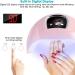 54W UV LED Nail Lamp - Gel Polish Dryer with 18 LEDs, 3 Timers, Auto Sensor, USB Port - Buy Online on SooperMarket.com