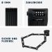 Buy Abus Bordo Combo 6100/90 Folding Bike Lock - Durable Hardened Steel Keyless Number Code Security Level 9 90cm - International Shipping Available - Buy Online on SooperMarket.com