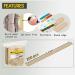 200 Pcs Natural Wooden Craft Sticks - 4.5 Ice Cream Popsicle - Food Grade, DIY Kids Crafting & Stirring - Buy Online on SooperMarket.com