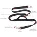 TUDEC Dogs Jogging Line with Belly Belt - Elastic Reflective Leash for Large & Medium Dogs Includes Feces Bag Dispenser - Gray Purple - Buy Online on SooperMarket.com