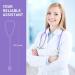 SCIAN Dual Head Stethoscope for Nurses & Doctors | Classic Stainless Steel Home Diagnostics | Medical Supplies with Carrying Bag - Pearlescent Purple - Buy Online on SooperMarket.com