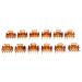 Fityle 12-Piece Resin Mini Hair Clip Set - Trendy Hair Grippers & Claws | Stylish Hair Accessories in Coffee Color for All Hair Types - Buy Online on SooperMarket.com