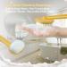 Long Handle Bath Body Brush - PUSCOBSY Yellow Back Scrubber for Shower - Exfoliating & Cleansing Shower Brush - 14 inch - Buy Online on SooperMarket.com