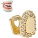 Shining Single Hip Hop False Tooth Halloween Festival Hip Hop Tooth Decoration for Men Women (Gold) - Buy Online on SooperMarket.com