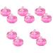 FRCOLOR 10 Pcs Drill Bits for Nails Monomer Dish with Lid Acrylic Nail Tools Acrylic Powder Holder Liquid Monomer Dish for Acrylic Nails Acrylic Liquid Holder Glass Vegetable Bowl Pink 4.3x4.3cmx5pcs Pinkx5pcs