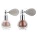 FOYTOKI 2pcs Spray Glitter Highlighting Powder Face High Gloss Spray Shimmer Sparkle Pressed Spray Plastic
