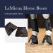 LeMieux Overreach Horse Boots - Over Reach or Bell Boots for Horses - Protective Gear and Training Equipment - Equine Boots Wraps & Accessories L Black Fleece Rubber Bell - Buy Online on SooperMarket.com