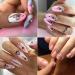 Geometric Heart & English Letter Nail Art Stickers - 6 Sheets - Buy Online on SooperMarket.com