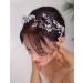 Denifery Purple Bridal Wedding Hair Vine Purple Natural Stone Hair Vine Crystal Headpieces Bride Hair Accessories for Women and Girls
