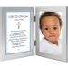 Baptism Blessing Card in Frame for Baby Boy - Includes 4x6 Inch Photo Slot - Buy Online on SooperMarket.com