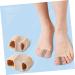 KALLORY 4pcs Toe Stretcher & Separator Set - Foot Protectors for Hammer Toe, Straightener Brace - Adjustable 6X3.2CM, Assorted Color - Buy Online on SooperMarket.com