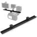 Cold Shoe Bracket Extension Bar, Tripod Bracket Mount Dual Camera Flash Mount Can Be Adjust Easily, Aluminum Hot Shoe Extension Bar with 1/4" & 3/8" Screw for Camera LED Video Light Flash Light