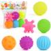 DERAYEE 6 Piece Sensory Toy Infant Sensory - Squeeze Ball Baby in 6 Colors Sensory Balls Baby for Ages 3 6 9 12 Months