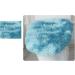 Buy Lifup Non-Slip Shaggy Bathroom Carpet Set - 3-Piece Contour Mat & Tie-Dye Toilet Seat Cover in Blue | Fluffy & Stylish Bath Mats for Luxury Comfort - International Shipping Available - Buy Online on SooperMarket.com
