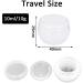 Alledomain 20 Clear Cosmetic Pots 10ml/10g + 3 Refillable Mini Spades - Travel-Friendly Cream Containers | Buy Now! - Buy Online on SooperMarket.com