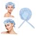 Silk Adjustable Hair Tie Bonnet for Sleeping - Blue | Healeved 1pc Soft Silk Hair Wrap Shower Cap for Night Sleep Care - Buy Online on SooperMarket.com