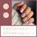 Justotry 24 Pcs Gold Glitter Square Short False Nails - White French Press On Nails with Nail Glue - Medium Squoval Nails for Women - Nail Art White & Gold - Buy Online on SooperMarket.com