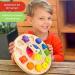 SCHMETTERLINE Kronolino Wooden Learning Clock | Rainbow Colors for Playful Time Learning | Ages 3+ - Buy Online on SooperMarket.com