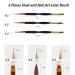FULINJOY 3 Pcs Dual End Nail Drawing Pen Set - Nail Art Brush for Acrylic, Round & Flat Painting, Liner Tools - Buy Online on SooperMarket.com