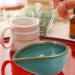 KALLORY Essential Oil Mixing Dish - Ceramic Spa Bowl for Facial Masks & Aroma Oils | Blue - Buy Online on SooperMarket.com