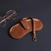 Vintage Leather Eyeglasses Case Holder | Portable Slim Sunglasses Pouch | Soft Glasses Bag for Men & Women - Brown - Buy Online on SooperMarket.com
