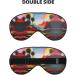 SSIMOO Landscape Painting Soft Sleep Eye Mask | Breathable Eye Patch for Women | Perfect Travel Relaxation Accessory - Black - Buy Online on SooperMarket.com