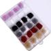 Nail Pom Ball 3D Detachable Nail Poms Charm Faux With Removable Base For Nail Art Design Nail Tip Decor Acrylic Nail Art Accessories Kit - Buy Online on SooperMarket.com
