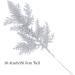 20Pcs Silver Christmas Tree Picks - Glitter Pine Branches for Holiday Crafts & Decor - Buy Online on SooperMarket.com