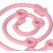 Topincn Pink Silicone Pacifier Clips Adjustable Baby Bottle Straps & Toy Seat Belts - Stretchy Bite Ring Dishwear for Strollers - Buy Online on SooperMarket.com