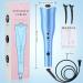 Auto Hair Curler with Large Rotating Barrel, 4 Temps, 3 Timer Settings - Blue - Buy Online on SooperMarket.com