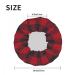 Moslion Classic Plaid Shower Cap - Red Black Gingham Buffalo Check Tartan Stripe | Large Reusable Double Layer Bath Cap for Stylish Hair Protection - Buy Online on SooperMarket.com