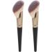 Contour Brush Pack of 2 Facial Shadow Brushes Soft Fiber Show Brush Makeup Powder Brush with Wooden Handle for Salon Travel - Buy Online on SooperMarket.com