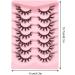 False Eye Lashes 7 Pairs Natural Wispy 3D Effect Lashes Fluffy Cat Eye Lashes Wispy Fake Eyelashes for Parties Reusable Type 13 - Buy Online on SooperMarket.com