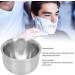 GFRGFH Men's Stainless Steel Shaving Soap Bowl | Professional Portable Barber Mug for Home & Shop Use - Buy Online on SooperMarket.com