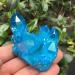 Natural Crystal Rough Sky Blue Flame Water Ring Quartz Crystal Rainbow Bismuth Silicon Cluster - Buy Online on SooperMarket.com