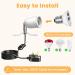 Bonlux 200W Ceramic Reptile Heat Lamp Holder with ON/Off Switch - E27 Base Rotatable Light Holder for Turtle Snake Lizard - No Heat Bulb Included - Buy Online on SooperMarket.com