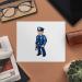 Buy 2 x Pixel Art Police Officer Microfiber Cleaning Cloths | High-Quality Lens & Glasses Cleaner - International Shipping Available - Buy Online on SooperMarket.com
