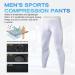 CARGFM Men's Compression Pants - White Small | Basketball Tights, Leggings, Yoga, Running, Sports Workout Baselayer - Buy Online on SooperMarket.com