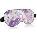 Haskirky Light Blocking Eye Mask Breathable and Adjustable Adult Men and Women Travel on Business Trips Yoga Meditation Light Smooth Comfortable Eye Mask Office Deep Sleep Goodies Retro Purple Flow