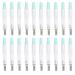 20pcs Dental Matrix Bands Stainless Steel Adjustable Dental Cutting Matrices Ring for Wedges Forming Clamp(Green)