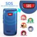 CHAKEYAKE 2G Unlocked Flip Phone for Elderly with SOS Button, Large Buttons, and Charging Cradle - Blue - Buy Online on SooperMarket.com