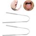 Hiraith U-Shaped Stainless Steel Tongue Scraper | Bad Breath Removal & Oral Health Protection - Buy Online on SooperMarket.com