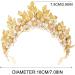 Zoestar Leaf Bride Wedding Crowns and Tiaras Gold Flower Crown Headband Princess Goddess Headpiece Bridal Headwear for Women - Buy Online on SooperMarket.com